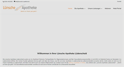 Desktop Screenshot of luensche-apotheke.de